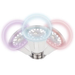 LED-A60-10W/SPM3/E27/CL PLP35WH MULTIPLANT Лампа светодиодная для растений. Форма "A", прозрачная. Три спектра для проращивания, роста и цветения. Картон. ТМ Uniel