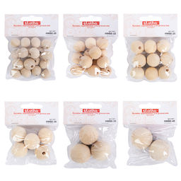 Бусина Zlatka дерево mix HWBE 02 6 шт ассорти