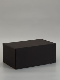 Коробка самосборная "Почтовая", черная, 40 х 27 х 18 см,