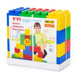 Конструктор строительный XXL, 24 элемента - Полесье фото 7