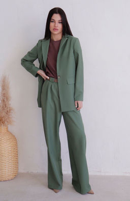 11866 Костюм брючный в цвете папоротник