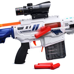 Бластер "Электро-Клык" с полимерными пулями, в коробке