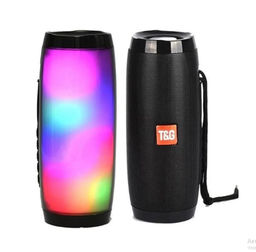 Портативная беспроводная Bluetooth-колонка с подсветкой и музыкой, FM-радио