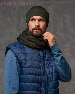 LL 1003 PE 1003 Комплект мужской флис (колпак+снуд) (57-59)