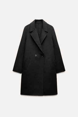 WOOL BLEND DOUBLE-BREASTED COAT - Zara фото 3