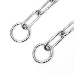 Ошейник - удавка металлический, сварная цепь, 70 см, толщина проволоки 4 мм - Пижон фото 3