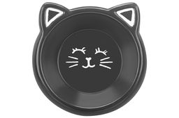 Миска для домашних питомцев 150 мл 14*13,5*4,5 см, темно-серая, керамика - Elan gallery фото 6