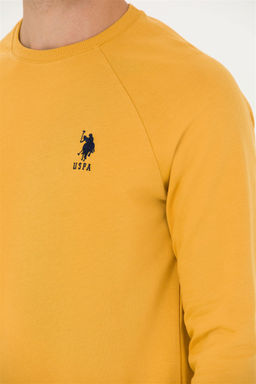 Мужской горчичный базовый свитшот Неожиданная скидка в корзине - U.s. polo assn фото 7