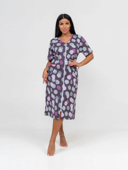 Халат женский, цвет фиолетовый