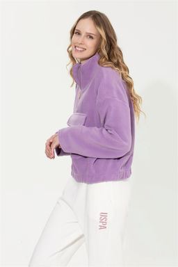 Женский сиреневый свитшот Неожиданная скидка в корзине - U.s. polo assn фото 4