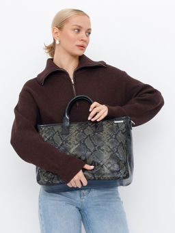 Сумка 58274S green Velina Fabbiano-Safenta