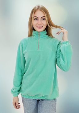 Т0729 Толстовка женская флис ментоловый