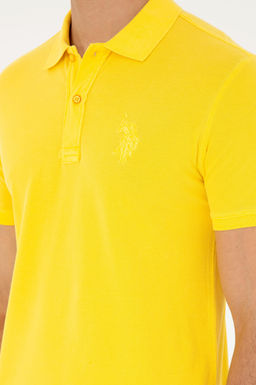 Мужская желтая базовая футболка Неожиданная скидка в корзине - U.s. polo assn фото 7