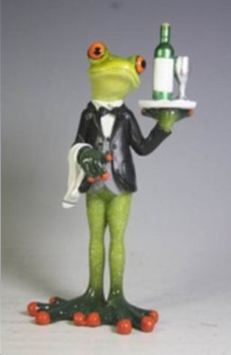 Фигурка Лягушка официант 17,5 см / YX09023 /уп 24/ - Галеонтрейд фото 2
