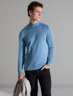 Mavi Slim Fit Yar_m Bal_k__ Yaka Basic Triko Kazak