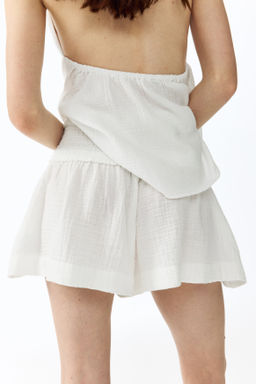 Minishorts con cintura nido de abeja - H&m фото 2