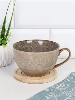 Чайная пара 300 мл Градиент с бамбуковым блюдцем / WRF-270 /уп 60/ - ГалеонТрейд фото 2