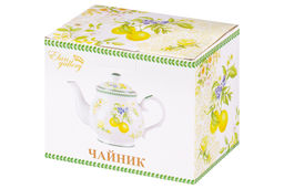 Чайник 430 мл 18*10*13 см Лимоны NEW BONE CHINA - Elan gallery фото 6
