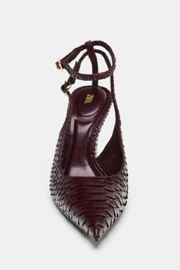 EMBOSSED WEDGE SHOES - Zara фото 5
