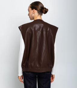 Жилет #КТ619115, шоколадный