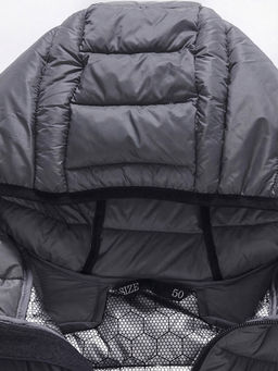 Куртка мужская гибридная стёганая с капюшоном с графеновой подкладкой темно-серого цвета 9621_1TC