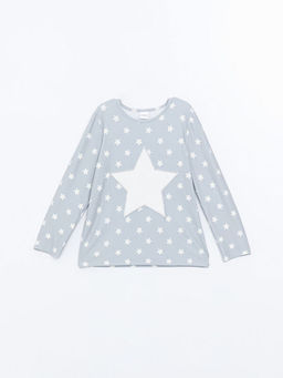 Bisiklet Yaka K?z ?ocuk Pijama ?st