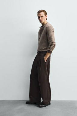 WOOL BLEND BAKER COLLAR JUMPER - Zara фото 4
