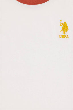 Футболка цвета экрю для мальчика - U.s. polo assn фото 4