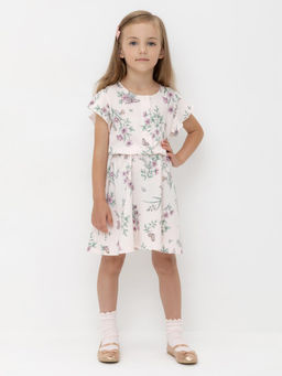 КР 5792-1/розовый,полевые бабочки к553 платье для дев