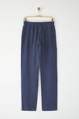 TRENDYOL MAN Premium Gri %100 Keten Straight Fit Lastikli Beli Baglamal? Pantolon TMNSS24PL00018 - Trendyolmilla фото 21