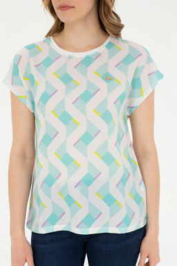 Женская мятная футболка - U.s. polo assn фото 6