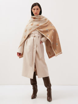 в составе шерсть! теплый двусторонний палантин - Tantino фото 2