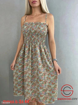 Женское летнее платье с цветочным принтом - Bruno фото 9