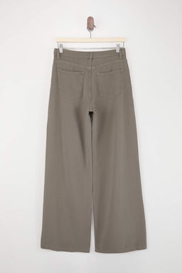 Tas DOKUMLU Tencel Kar?s?ml? Yuksek Bel Wide Leg Jeans TWOSS26JE00171 - Trendyolmilla фото 6