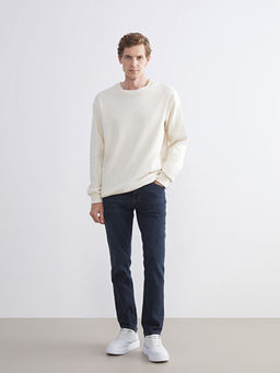 Bisiklet Yaka Erkek Sweatshirt