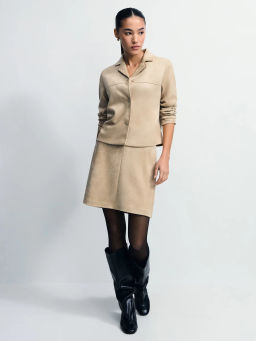 Юбка мини из искусственной замши / Zarina