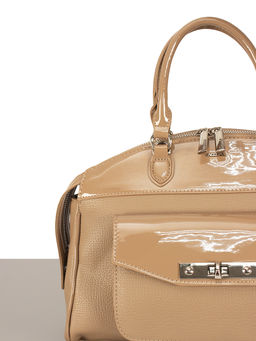 LACCOMA сумка WJA9729-коричневый эко кожа хлопок фото 8