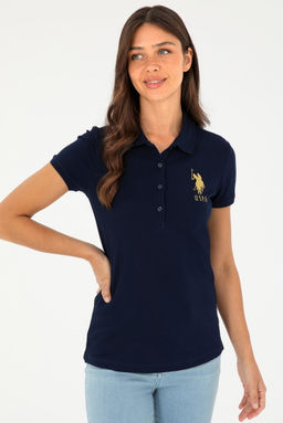 Kad_n Lacivert Basic Polo Yaka Ti__rt Sepette S_rpriz _ndirim - U.s. polo assn фото 3