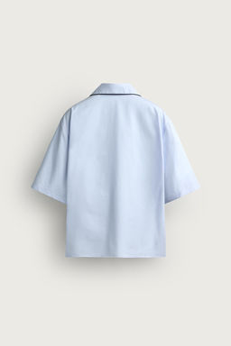 CAMISA RELAXED FIT VIVO CONTRASTE / Azul cielo - Zara фото 6