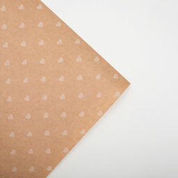 Цена за 10 шт. Бумага упаковочная крафтовая «Сердца», 50 х 70 см