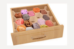 Разделители для ящиков раздвижные, набор 2 шт., 33x8.8 см, DRAWER ORGANIZER, коричневый, шт - Valiant фото 19