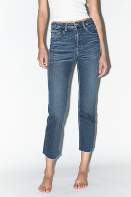 TRF CROPPED FLARE HIGH-WAIST JEANS - Zara фото 12