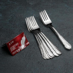 Набор вилок столовых «Камея», h=18.5 см, 12 шт., нержавеющая сталь