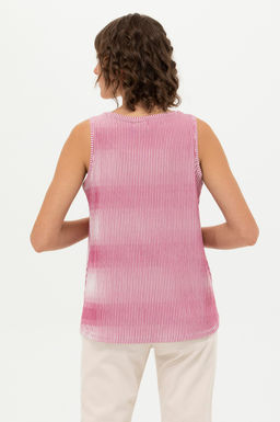 U. S. Polo Assn Женская розовая футболка без рукавов с круглым вырезом - U.s. polo assn фото 6