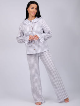 Пижама "Алези" серая, трикотаж