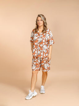 Костюм шорты и блузка (вискоза) №25-227-1 - Ганг фото 2