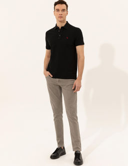 Черная облегающая базовая футболка - Cacharel фото 4