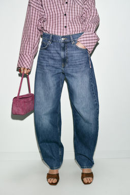 JEANS Z1975 BARREL HIGH-WAIST - Zara фото 12