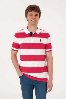 Erkek Regular Fit Vi_ne Polo Yaka _izgili Ti__rt Sepette S_rpriz _ndirim