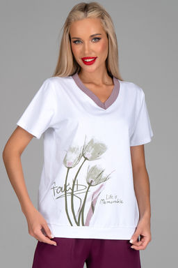 Футболка Анисия (лиловый) - Эльза фото 4